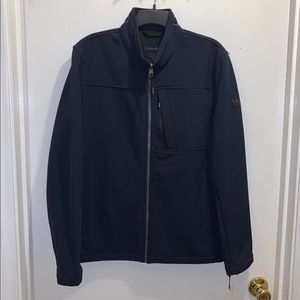 NWT Calvin Klein Blue Softshell Full Zip